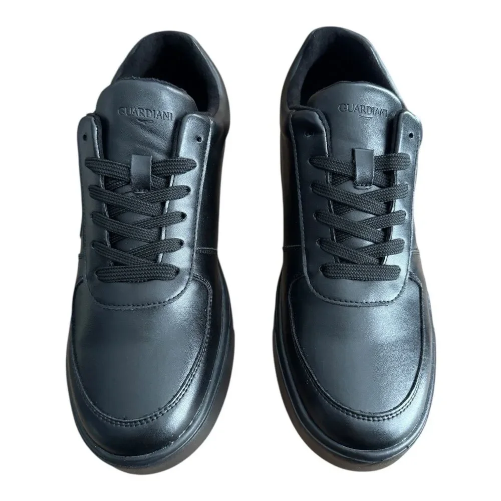 Alberto Guardiani Men’s 11/ EU 44 Low Soft Leather‎ Sneaker Black AGM005229 $175